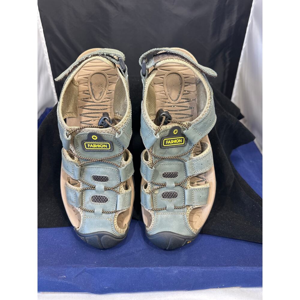 Men’s Outdoor Fisherman Sandals Trail Hiking Sport Comfort Shoes Green